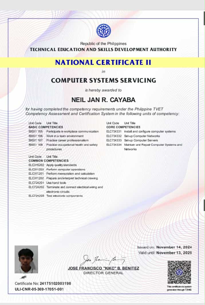 Certificate 2